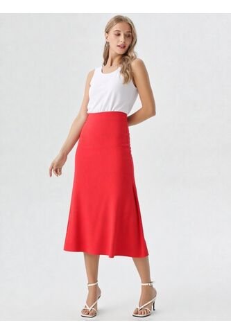 Falda Para Mujer Rojo Marca L&H L&H