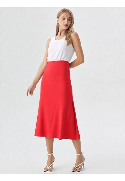 Falda Para Mujer Rojo Marca L&H