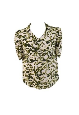 Blusa Para Mujer Manga Corta Verde Marca L&H L&H