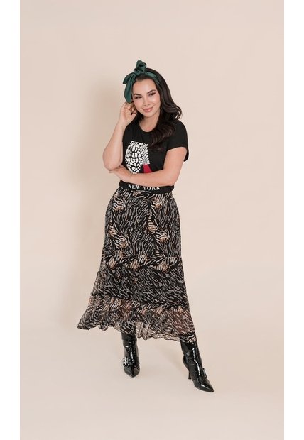 Falda Para Mujer Negro Marca L&H Ref. 2J414072