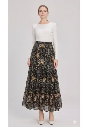 Falda Para Mujer Negro Marca L&H Ref. 2J414072