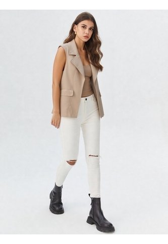 Chaleco Para Mujer Beige Marca L&H Ref. 4V425039 L&H