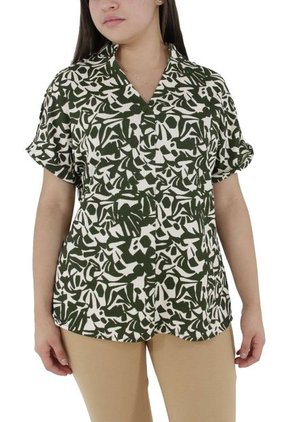 Blusa Para Mujer Manga Corta Verde Marca L&H