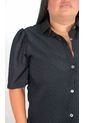 Blusa Para Mujer. Manga Corta Negro Marca L&H de L&H