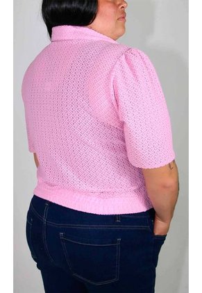 Blusa Para Mujer. Manga Corta Rosado Marca L&H