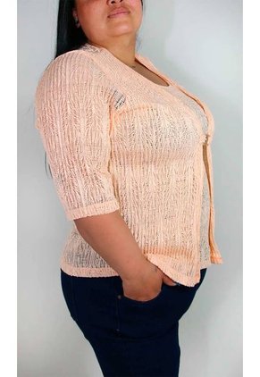 Blusa Para Mujer. Manga 3/4 Coral Marca L&H