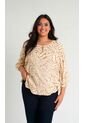 Blusa Para Mujer. Manga 3/4 Taupe Marca L&H Ref. 7K612010 de L&H