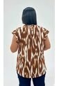 Blusa Para Mujer. Manga Corta Cafe Marca L&H Ref. 7K612009 de L&H