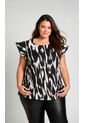 Blusa Para Mujer. Manga Corta Negro Marca L&H Ref. 7K612009 de L&H