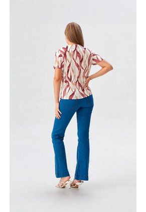 Blusa Para Mujer Manga Corta Rosado Marca L&H Ref. 2J412279