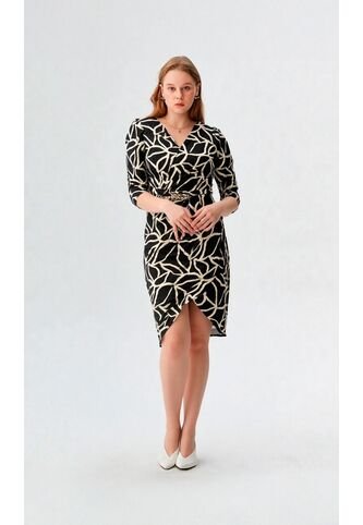 Vestido Para Mujer Manga 3/4 Negro Marca L&H Ref. 1Y417031 L&H