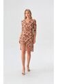 Vestido Para Mujer Manga 3/4 Cafe Marca L&H Ref. 1Y417031 de L&H