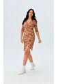 Vestido Para Mujer Manga 3/4 Cafe Marca L&H Ref. 1Y417031 de L&H