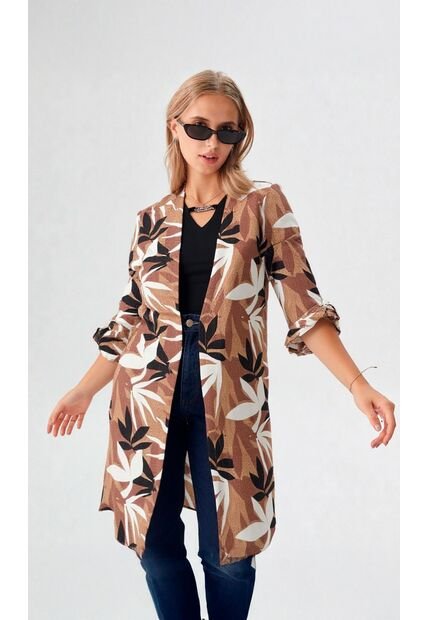 Kimono Para Mujer Cafe Marca L&H Ref. 1F401019