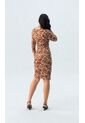 Vestido Para Mujer Manga 3/4 Cafe Marca L&H Ref. 1Y417031 de L&H