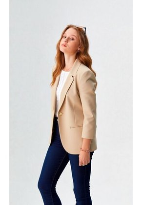 Chaqueta Para Mujer Beige Marca L&H Ref. 4V408171