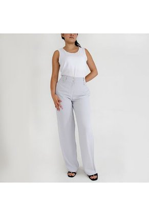 Pantalon Para Mujer Gris Claro Marca L&H