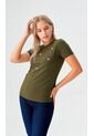 Camiseta Para Mujer Manga Corta Verde Marca L&H Ref. 7S409043 de L&H