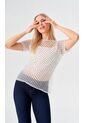 Camiseta Para Mujer Manga Corta Blanco Marca L&H Ref. 2J409119 de L&H