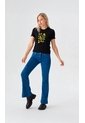 Camiseta Para Mujer Manga Corta Negro Marca L&H Ref. 2Bw409003 de L&H
