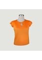 Blusa Para Mujer Manga Sisa Naranja Marca L&H de L&H