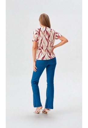 Blusa Para Mujer Manga Corta Rosado Marca L&H Ref. 2J412279