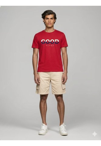 T-Shirt Para Hombre  Rojo Marca L&H Ref. 4K119006 L&H