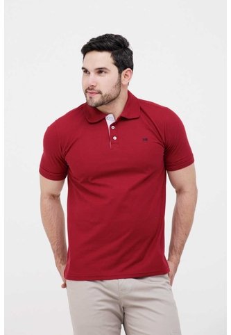 Polo Para Hombre Manga Corta Rojo Marca L&H Ref. 4Q109001 L&H