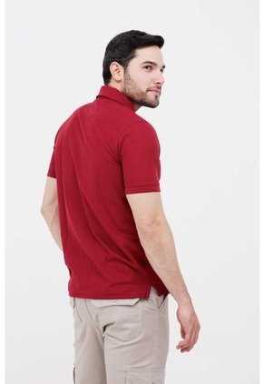 Polo Para Hombre Manga Corta Rojo Marca L&H Ref. 4Q109001