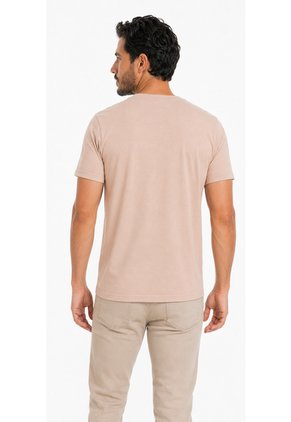 T-Shirt Para Hombre  Beige Marca L&H Ref. 4K119009