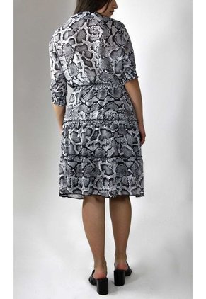 Vestido Para Mujer Manga 3/4 Negro Marca L&H