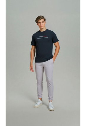 T-Shirt Para Hombre Manga Corta Negro Marca L&H Ref. 4K109097