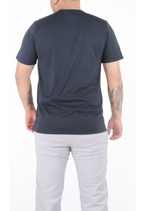 T-Shirt Para Hombre Manga Corta Negro Marca L&H Ref. 4K109097