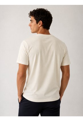 T-Shirt Para Hombre Manga Corta Beige Marca L&H Ref. 4K109140