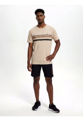 T-Shirt Para Hombre Manga Corta Beige Marca L&H Ref. 4K109140