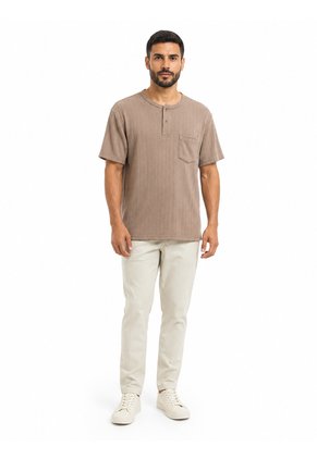 Polo Para Hombre  Beige Marca L&H Ref. 4K109136