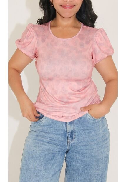 Camiseta Para Mujer Manga Corta Rosado Marca L&H