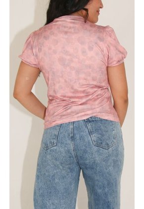 Camiseta Para Mujer Manga Corta Rosado Marca L&H