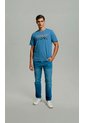 T-Shirt Para Hombre Manga Corta Azul Indigo Marca L&H Ref. 4K109099 de L&H