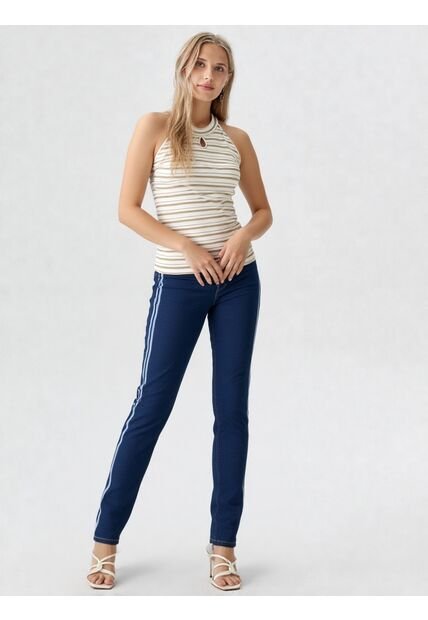 Camiseta Para Mujer Manga Sisa Taupe Marca L&H Ref. 5P409041