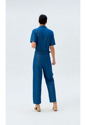 Enterizo Para Mujer Manga Corta Azul Marca L&H Ref. 2J432038