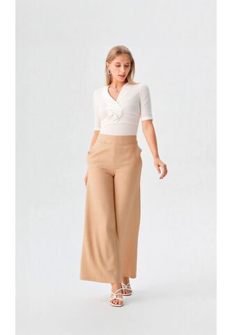 Pantalon Para Mujer Taupe Marca L&H Ref. 1F407245 L&H