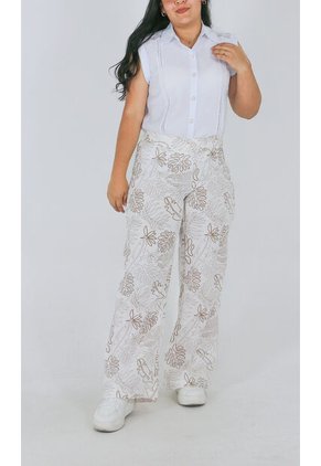 Pantalon Para Mujer Taupe Marca L&H Ref. 7K407005