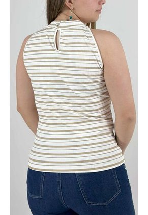 Camiseta Para Mujer Manga Sisa Taupe Marca L&H Ref. 5P409041