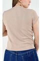Camiseta Para Mujer Manga Corta Taupe Marca L&H Ref. 4R409215 de L&H