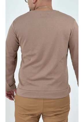 Buzo Para Hombre Manga Larga Taupe Marca L&H Ref. 4K106018
