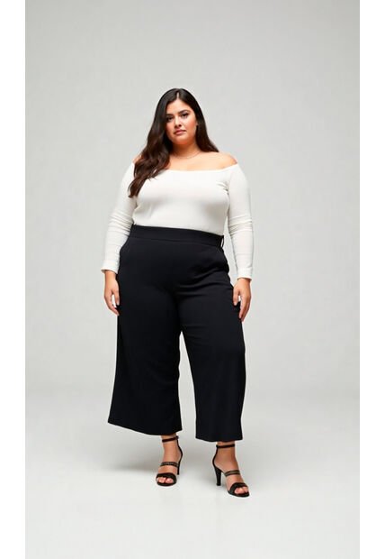 Pantalon Para Mujer. Negro Marca L&H Ref. 1F607087