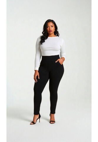 Leggins Para Mujer. Negro Marca L&H Ref. 1F623062 L&H