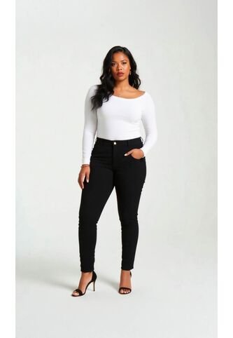 Jean Para Mujer. Negro Marca L&H Ref. 8S607058 L&H