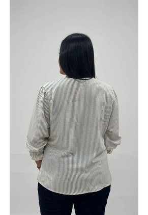 Blusa Para Mujer. Manga 3/4 Verde Marca L&H Ref. 7K612012